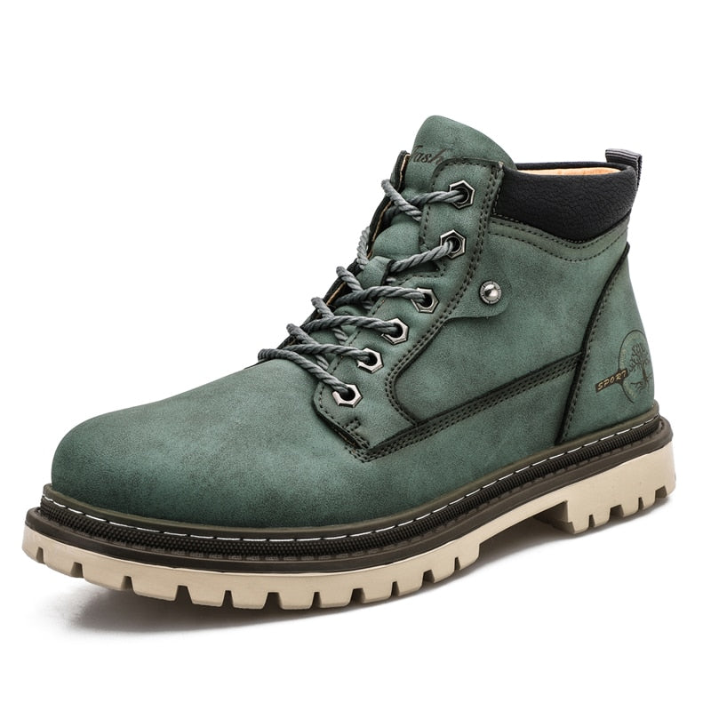 Bottes décontractées en cuir pour hommes