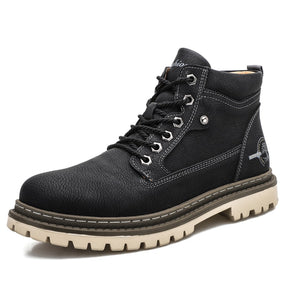 Bottes décontractées en cuir pour hommes