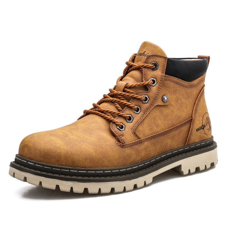 Bottes décontractées en cuir pour hommes